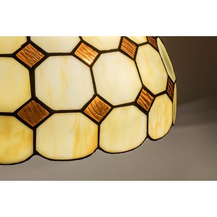 Brilagi - Tiffany vitražinis šviestuvas ant grandinės DORAN 2xE27/60W/230V