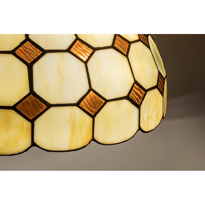 Brilagi - Tiffany vitražinis šviestuvas ant grandinės DORAN 2xE27/60W/230V