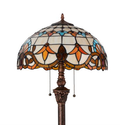 Brilagi - Tiffany vitražinis toršeras MIRABELLA 2xE27/60W/230V