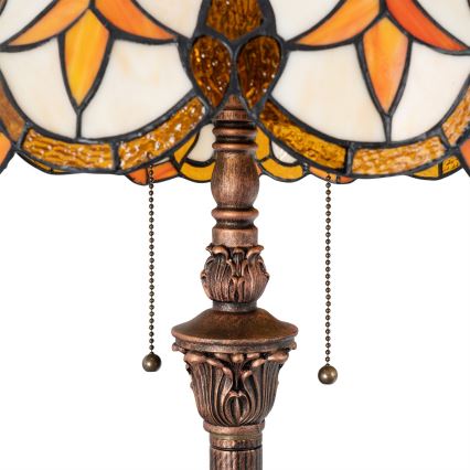 Brilagi - Tiffany vitražinis toršeras MIRABELLA 2xE27/60W/230V