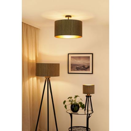 Brilagi - Toršeras BOSTON ROLLER 1xE27/15W/230V šiaudų ruda/auksas