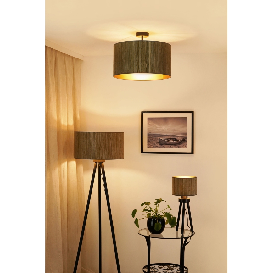 Brilagi - Toršeras BOSTON ROLLER 1xE27/15W/230V šiaudų ruda/auksas