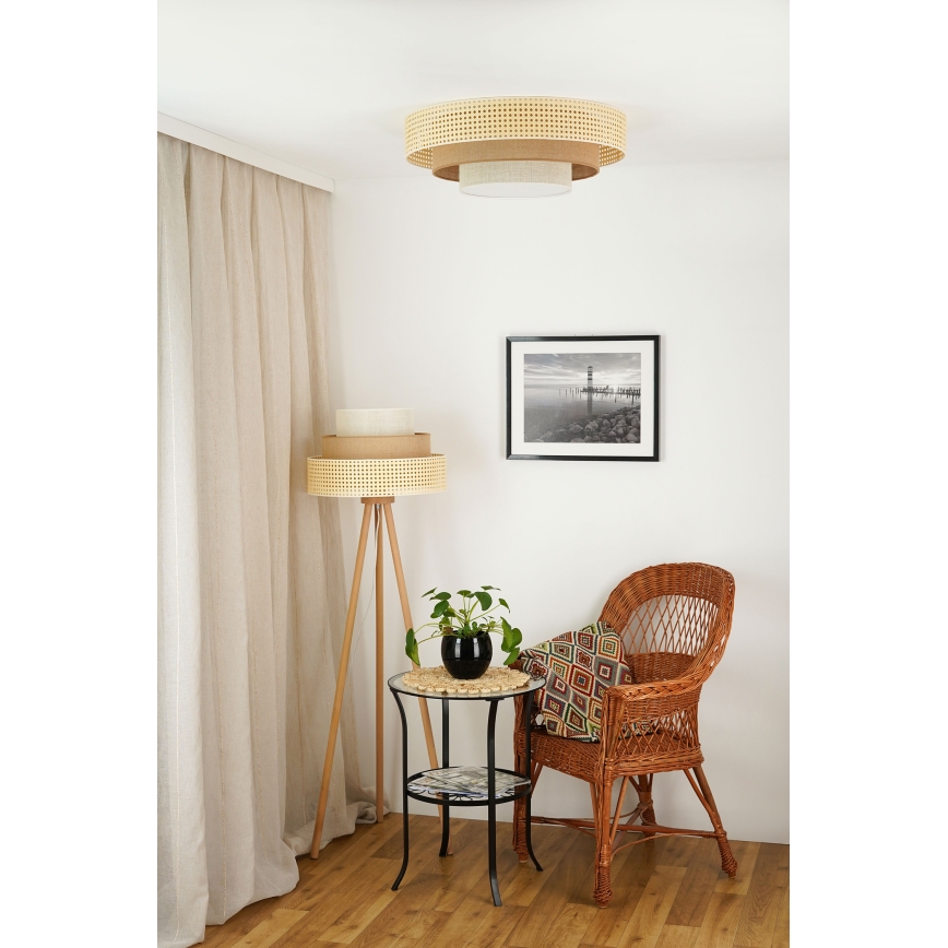 Brilagi - Toršeras CEDAR LUNETA 1xE27/15W/230V smėlio spalva/ruda/kreminė