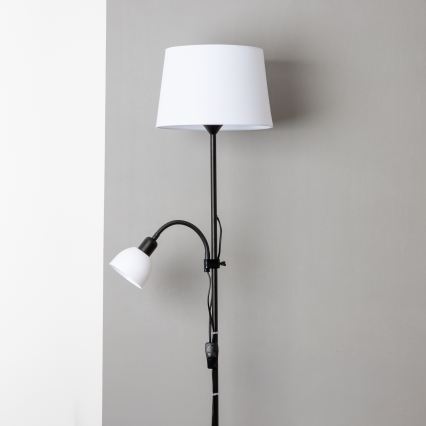 Brilagi - Toršeras CERIA 2 viename 1xE27/100W/230V + 1xE14/25W juoda/balta