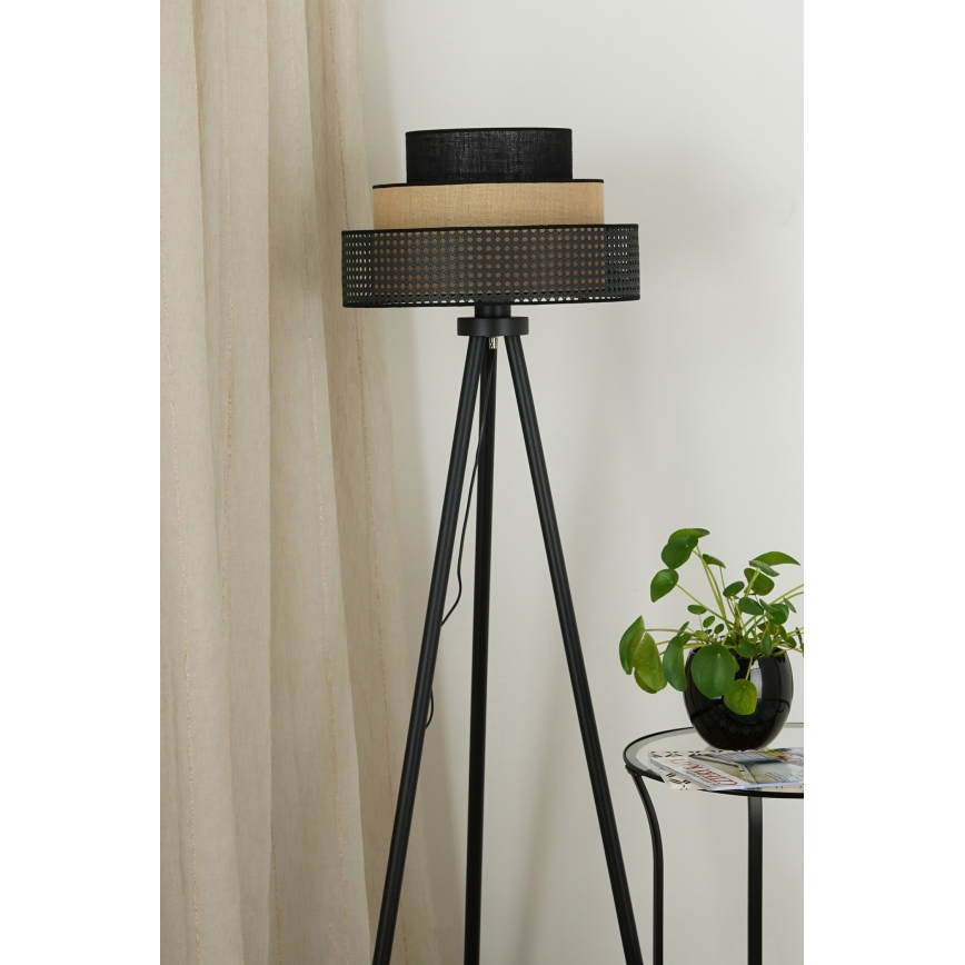 Brilagi - Toršeras DAKOTA LUNETA 1xE27/15W/230V juoda/smėlio spalva