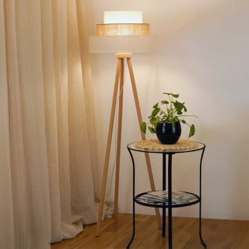 Brilagi - Toršeras DENVER LUNETA 1xE27/15W/230V smėlio spalva/ruda/kreminė