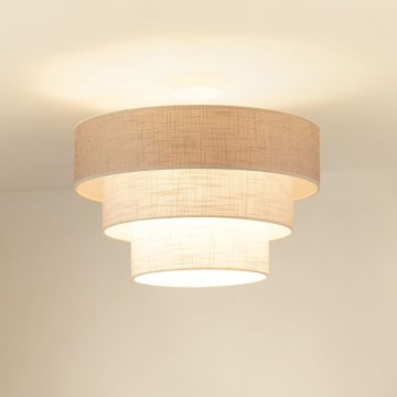 Brilagi - Tvirtinamas sietynas ALASKA LUNETA 1xE27/15W/230V diametras 45 cm pilka/kreminė
