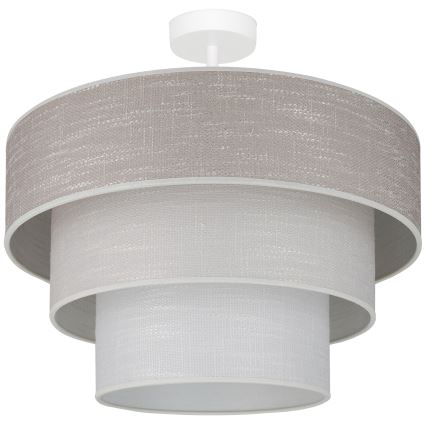 Brilagi - Tvirtinamas sietynas ALASKA LUNETA 1xE27/15W/230V diametras 45 cm pilka/kreminė