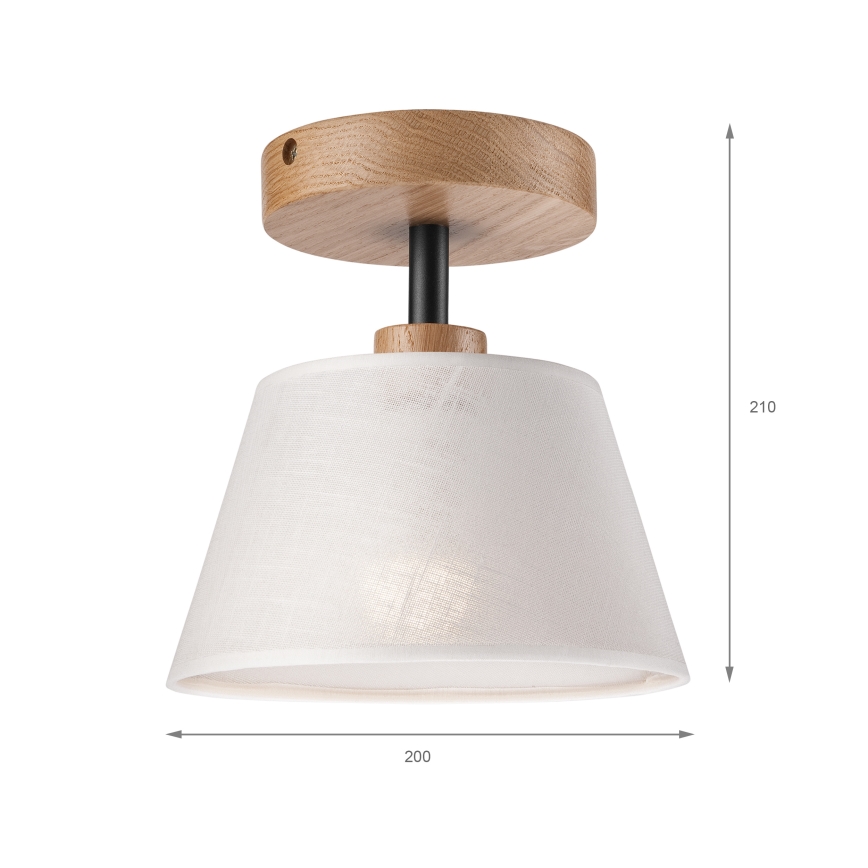 Brilagi - Tvirtinamas sietynas ANTHONY 1xE14/60W/230V ąžuolas/balta