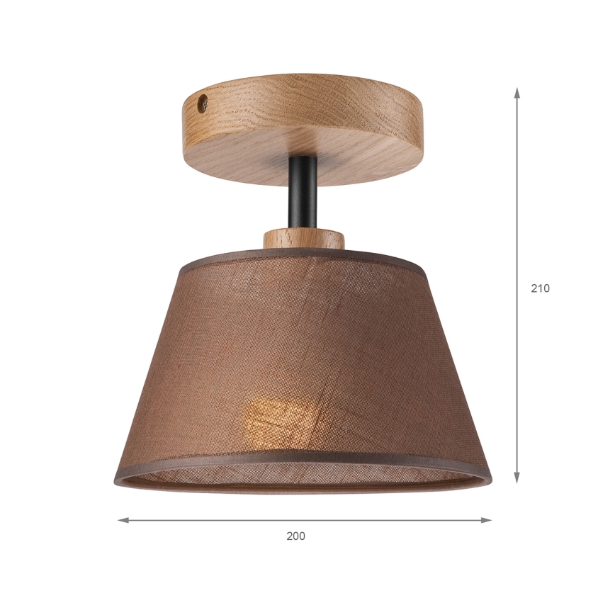 Brilagi - Tvirtinamas sietynas ANTHONY 1xE14/60W/230V ąžuolas/ruda