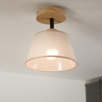 Brilagi - Tvirtinamas sietynas ANTHONY 1xE14/60W/230V ąžuolas/smėlio spalva