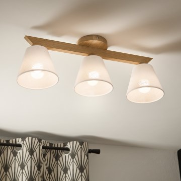 Brilagi - Tvirtinamas sietynas ANTHONY 3xE14/40W/230V ąžuolas/balta