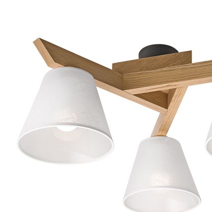 Brilagi - Tvirtinamas sietynas ANTHONY 3xE14/40W/230V ąžuolas/balta