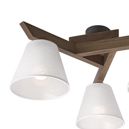 Brilagi - Tvirtinamas sietynas ANTHONY 3xE14/40W/230V ąžuolas/balta