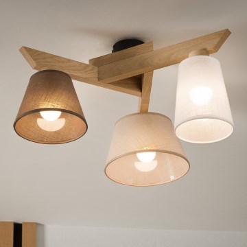 Brilagi - Tvirtinamas sietynas ANTHONY 3xE14/40W/230V ąžuolas