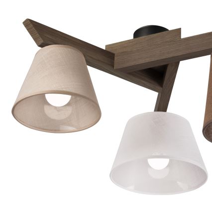 Brilagi - Tvirtinamas sietynas ANTHONY 3xE14/40W/230V ąžuolas