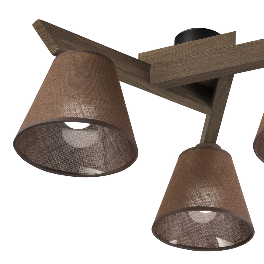 Brilagi - Tvirtinamas sietynas ANTHONY 3xE14/40W/230V ąžuolas/ruda