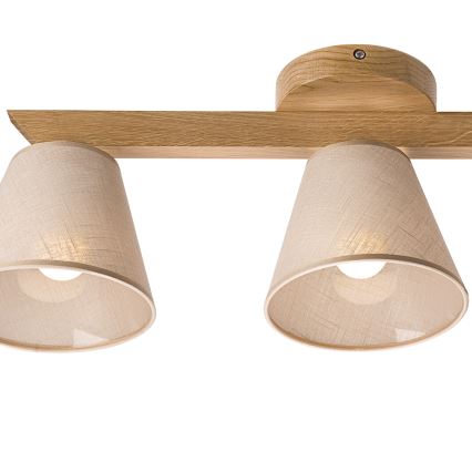 Brilagi - Tvirtinamas sietynas ANTHONY 3xE14/40W/230V ąžuolas/smėlio spalva