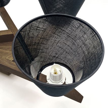 Brilagi - Tvirtinamas sietynas ANTHONY 5xE14/40W/230V ąžuolas/juoda