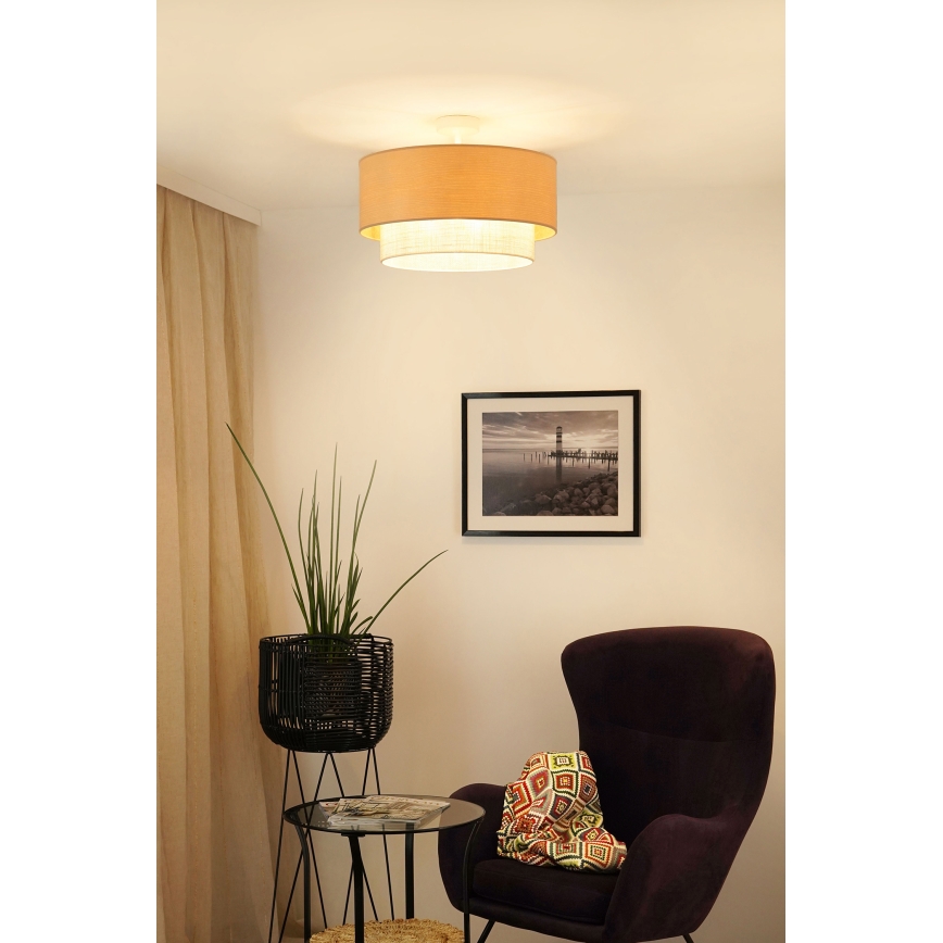 Brilagi - Tvirtinamas sietynas ARIZONA BOHO 1xE27/15W/230V diametras 45 cm kreminė/smėlio spalva