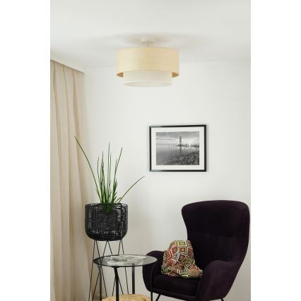 Brilagi - Tvirtinamas sietynas ARIZONA BOHO 1xE27/15W/230V diametras 45 cm kreminė/smėlio spalva