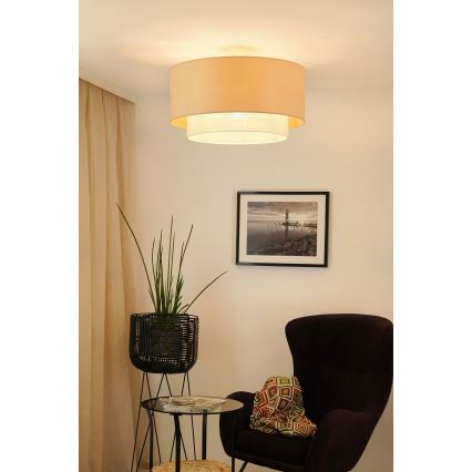 Brilagi - Tvirtinamas sietynas ARIZONA BOHO 1xE27/15W/230V diametras 60 cm smėlio spalva