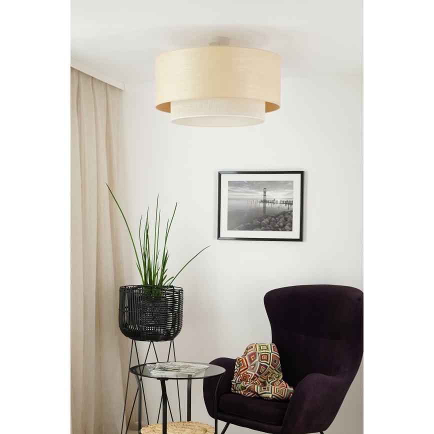 Brilagi - Tvirtinamas sietynas ARIZONA BOHO 1xE27/15W/230V diametras 60 cm smėlio spalva