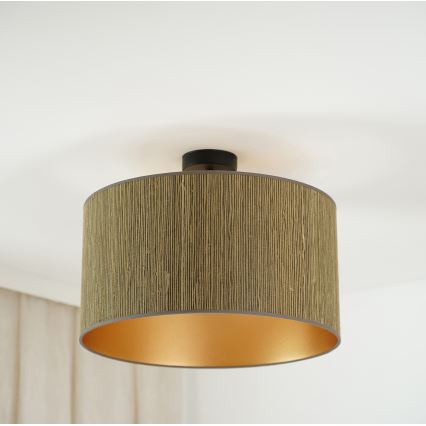 Brilagi - Tvirtinamas sietynas BOSTON ROLLER 1xE27/15W/230V diametras 45 cm šiaudų ruda/auksas