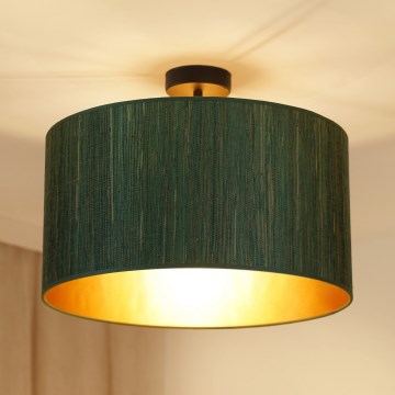Brilagi - Tvirtinamas sietynas BOSTON ROLLER 1xE27/15W/230V diametras 45 cm šiaudų žalia/auksas