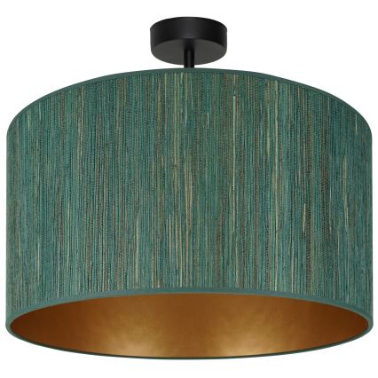Brilagi - Tvirtinamas sietynas BOSTON ROLLER 1xE27/15W/230V diametras 45 cm šiaudų žalia/auksas