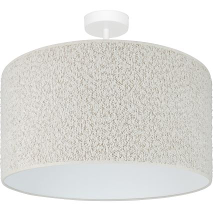 Brilagi - Tvirtinamas sietynas BOUCLE ROLLER 1xE27/15W/230V diametras 45 cm kreminė