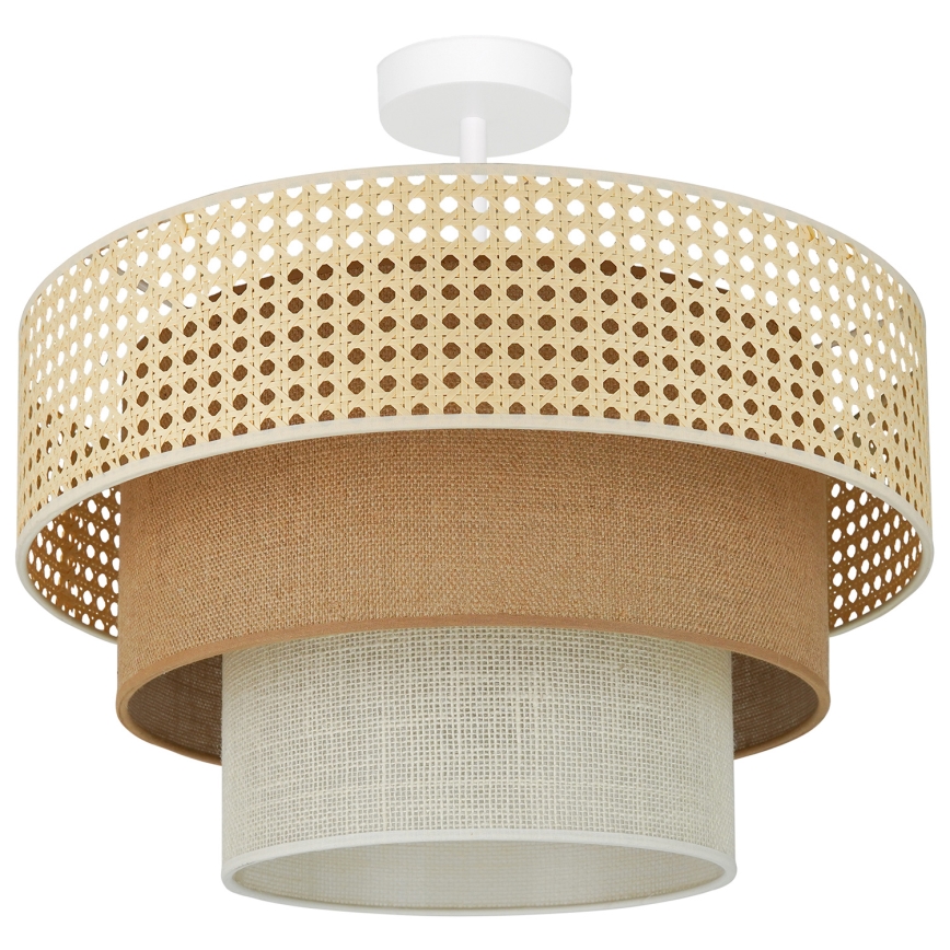 Brilagi - Tvirtinamas sietynas CEDAR LUNETA 1xE27/15W/230V diametras 45 cm smėlio spalva/ruda/kreminė