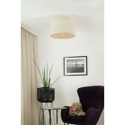 Brilagi - Tvirtinamas sietynas COUNTRY ROLLER 1xE27/15W/230V diametras 45 cm kreminė