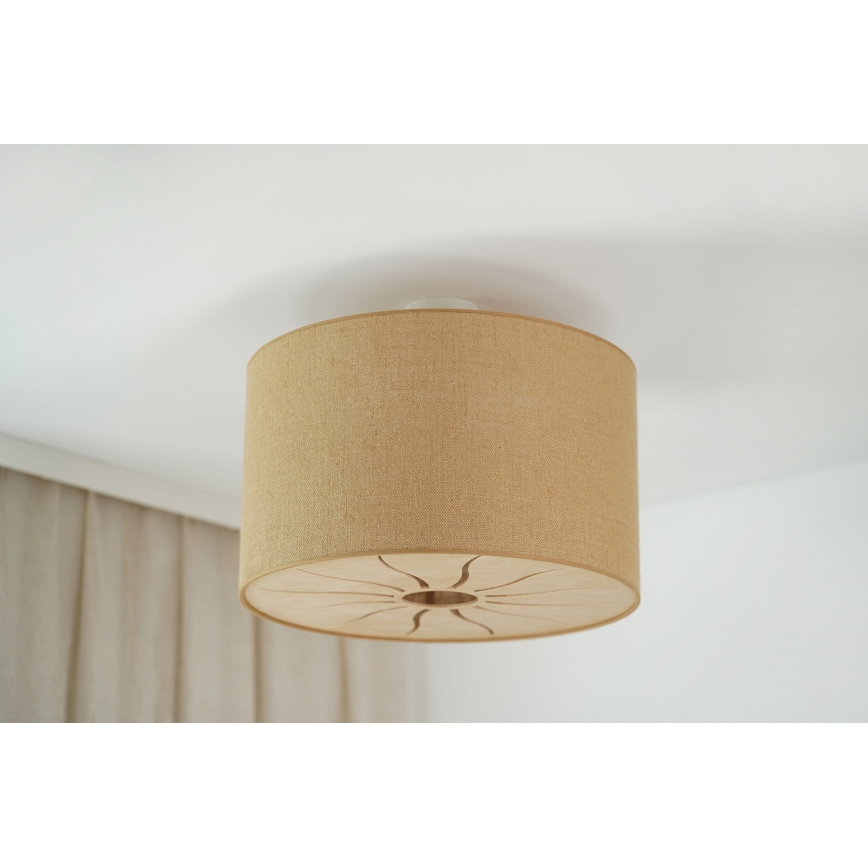 Brilagi - Tvirtinamas sietynas COUNTRY ROLLER 1xE27/15W/230V diametras 45 cm smėlio spalva