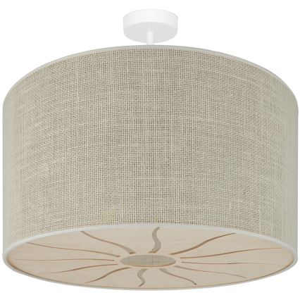 Brilagi - Tvirtinamas sietynas COUNTRY ROLLER 1xE27/15W/230V diametras 50 cm kreminė