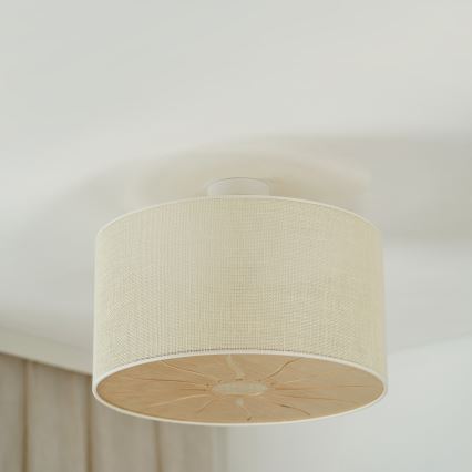 Brilagi - Tvirtinamas sietynas COUNTRY ROLLER 1xE27/15W/230V diametras 50 cm kreminė