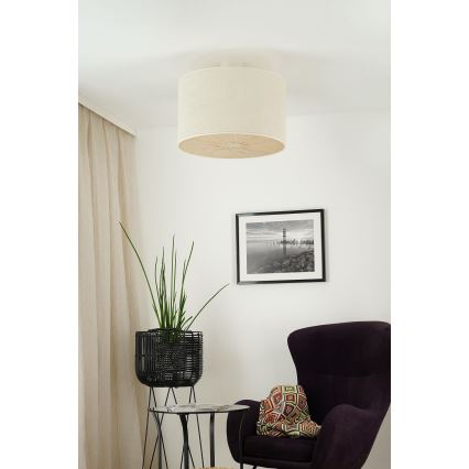 Brilagi - Tvirtinamas sietynas COUNTRY ROLLER 1xE27/15W/230V diametras 50 cm kreminė