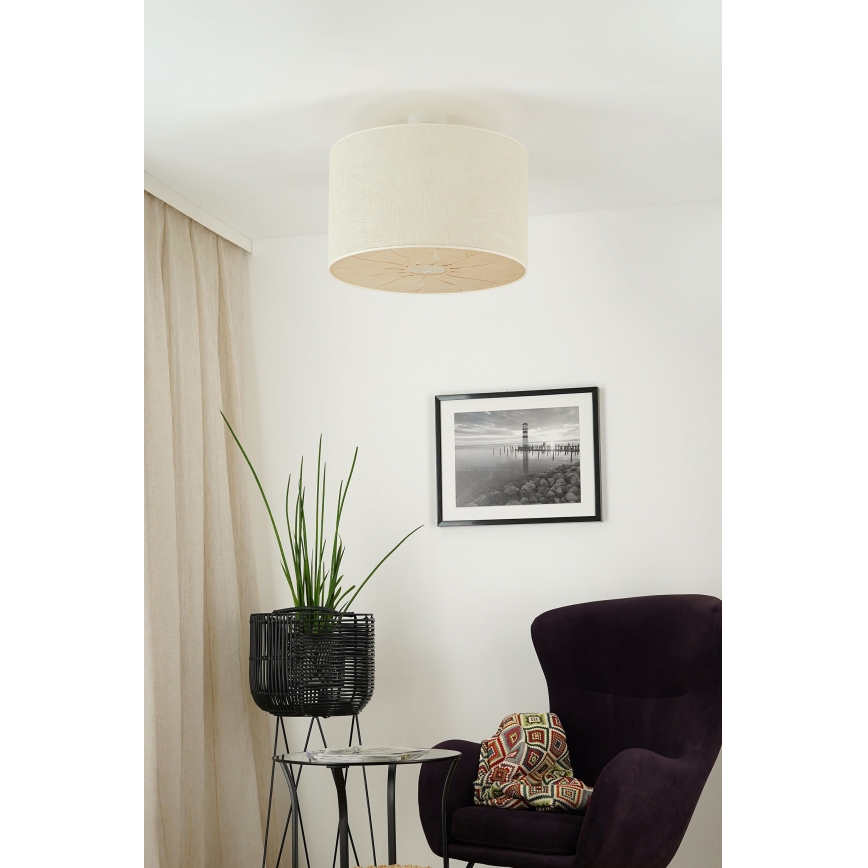 Brilagi - Tvirtinamas sietynas COUNTRY ROLLER 1xE27/15W/230V diametras 50 cm kreminė