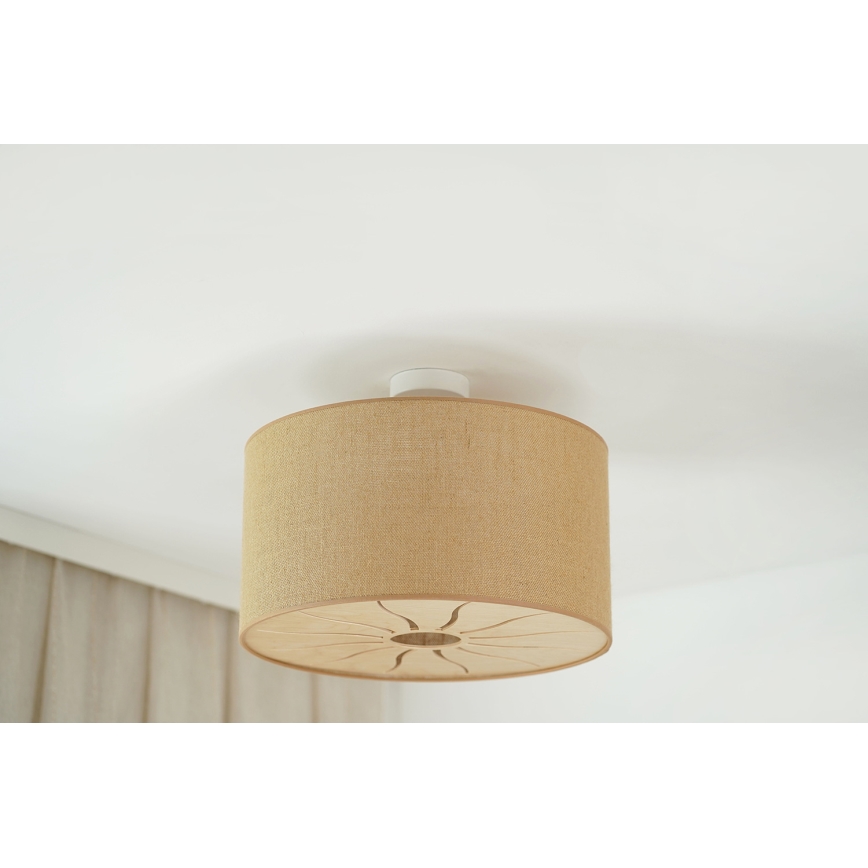 Brilagi - Tvirtinamas sietynas COUNTRY ROLLER 1xE27/15W/230V diametras 50 cm smėlio spalva