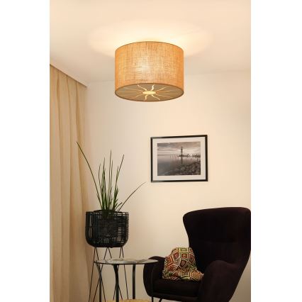 Brilagi - Tvirtinamas sietynas COUNTRY ROLLER 1xE27/15W/230V diametras 50 cm smėlio spalva