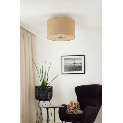 Brilagi - Tvirtinamas sietynas COUNTRY ROLLER 1xE27/15W/230V diametras 50 cm smėlio spalva