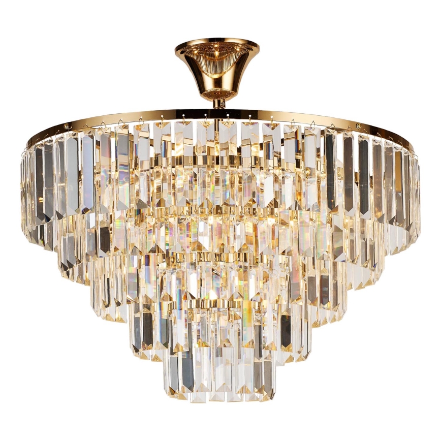 Brilagi - Tvirtinamas sietynas CRYSTAL 5xE14/40W/230V auksas
