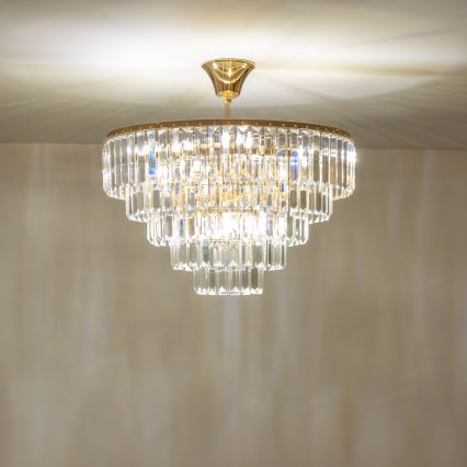 Brilagi - Tvirtinamas sietynas CRYSTAL 5xE14/40W/230V auksas