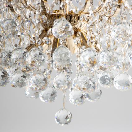Brilagi - Tvirtinamas sietynas CRYSTAL 6xE14/60W/230V auksas