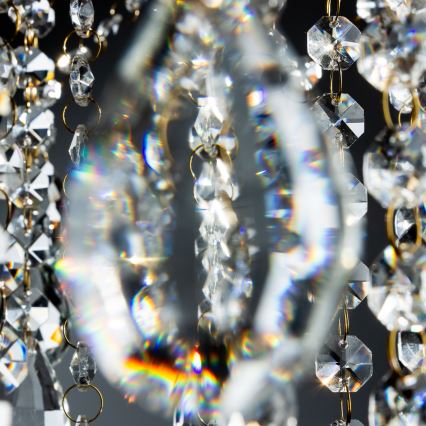 Brilagi - Tvirtinamas sietynas CRYSTAL 6xE14/60W/230V auksas