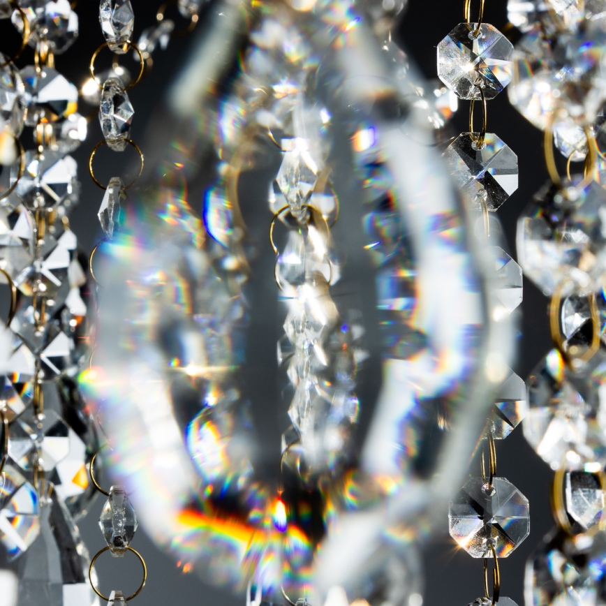 Brilagi - Tvirtinamas sietynas CRYSTAL 6xE14/60W/230V auksas
