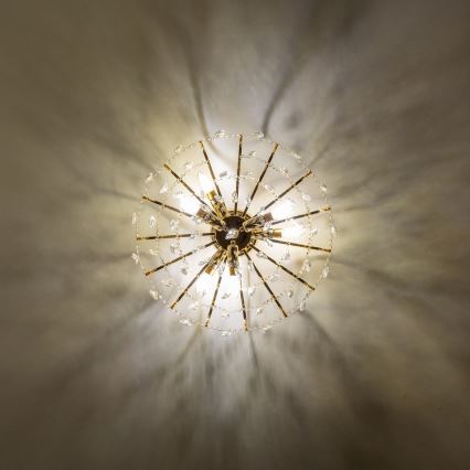 Brilagi - Tvirtinamas sietynas CRYSTAL 6xE14/60W/230V auksas