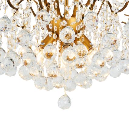 Brilagi - Tvirtinamas sietynas CRYSTAL 6xE14/60W/230V bronza