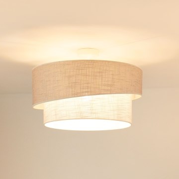 Brilagi - Tvirtinamas sietynas DOVER SHINE 1xE27/15W/230V diametras 50 cm pilka/kreminė