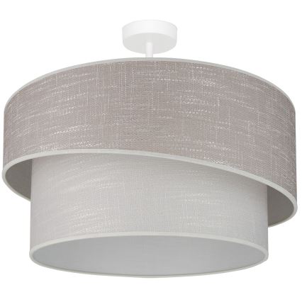 Brilagi - Tvirtinamas sietynas DOVER SHINE 1xE27/15W/230V diametras 50 cm pilka/kreminė